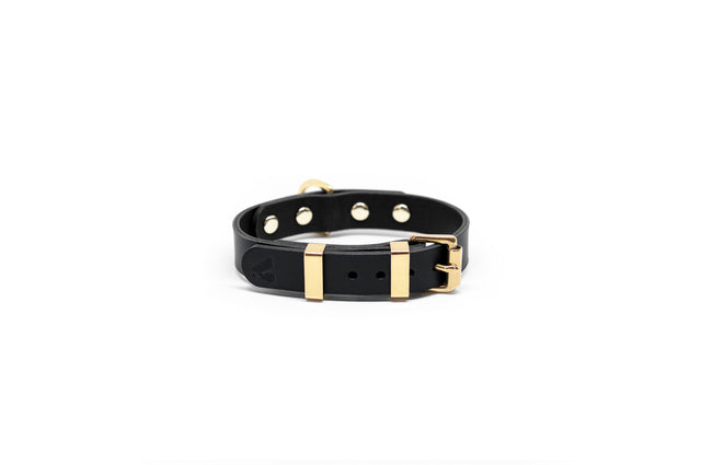 Monotone Leather Collar